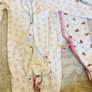 Polo by Ralph Lauren Pink and White Kids Footies